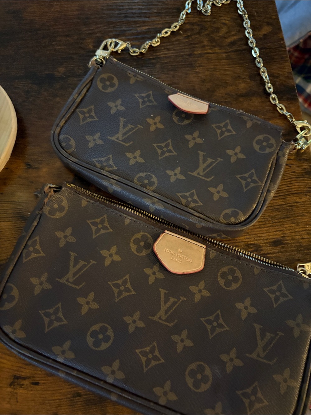 🍌Louis Vuitton style type project piece scrap bags material